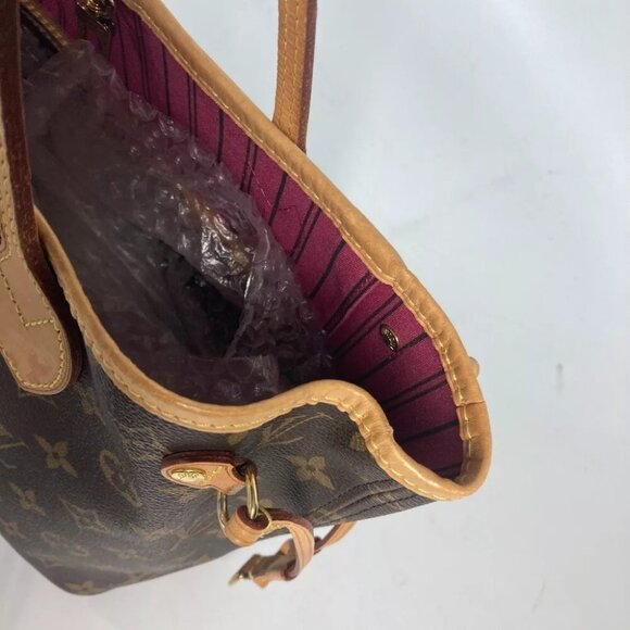LOUIS VUITTON Monogram Never full PM Tote Bag Shoulder Bag with Pouch - Picture 9 of 16